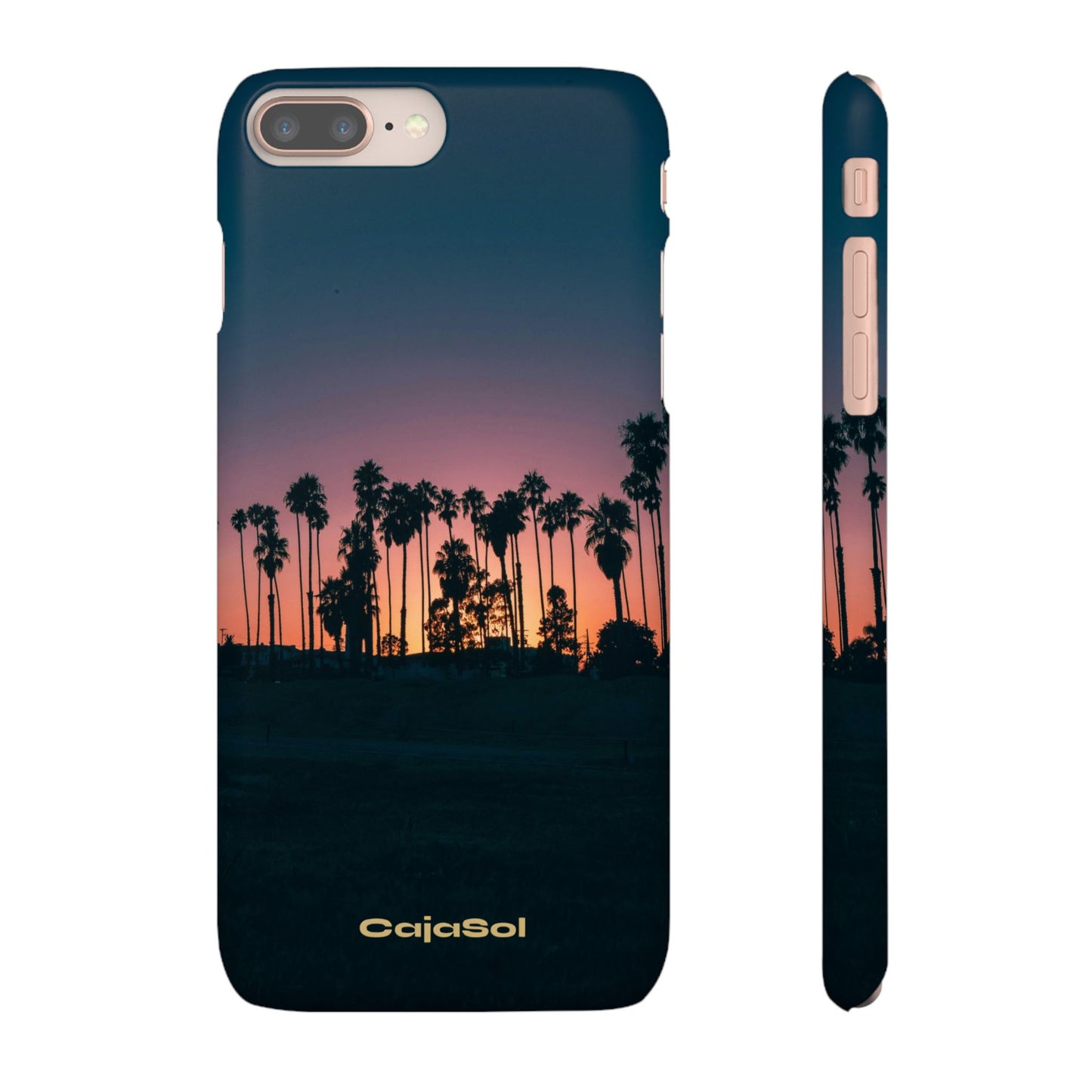 Tropical Sunset Cajasol - Vibrant Palm Tree