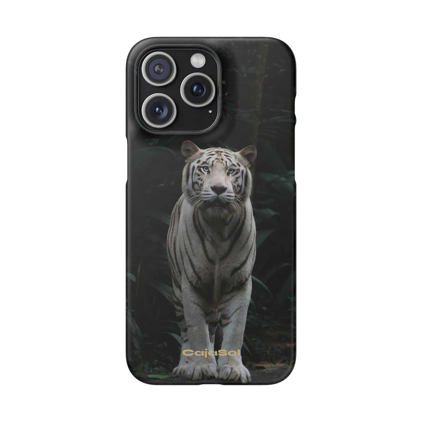 Majestic White Tiger Cajasol - Elegant & Protective for Wildlife Lovers