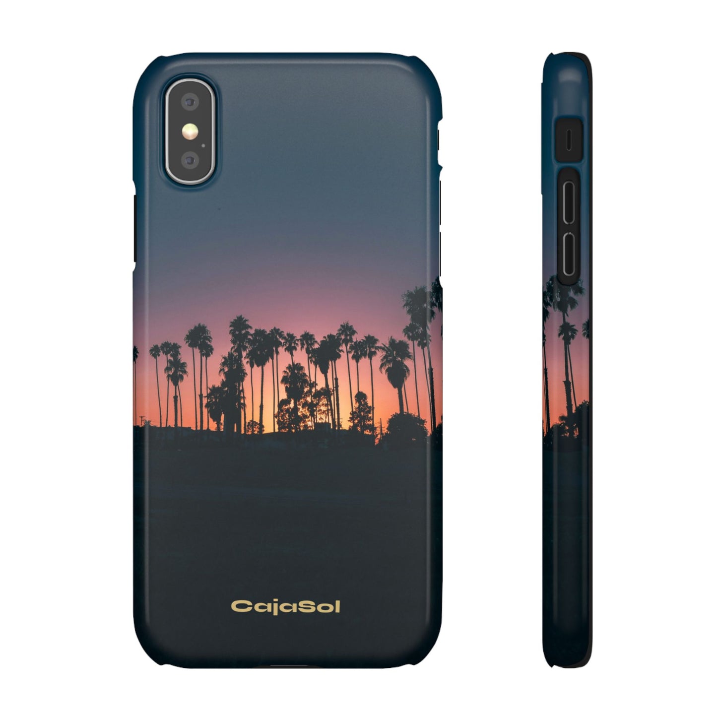Tropical Sunset Cajasol - Vibrant Palm Tree