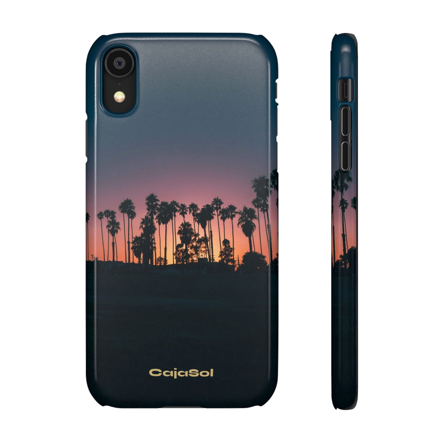 Tropical Sunset Cajasol - Vibrant Palm Tree