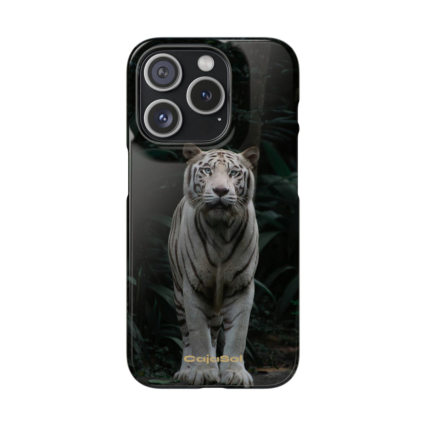 Majestic White Tiger Cajasol - Elegant & Protective for Wildlife Lovers