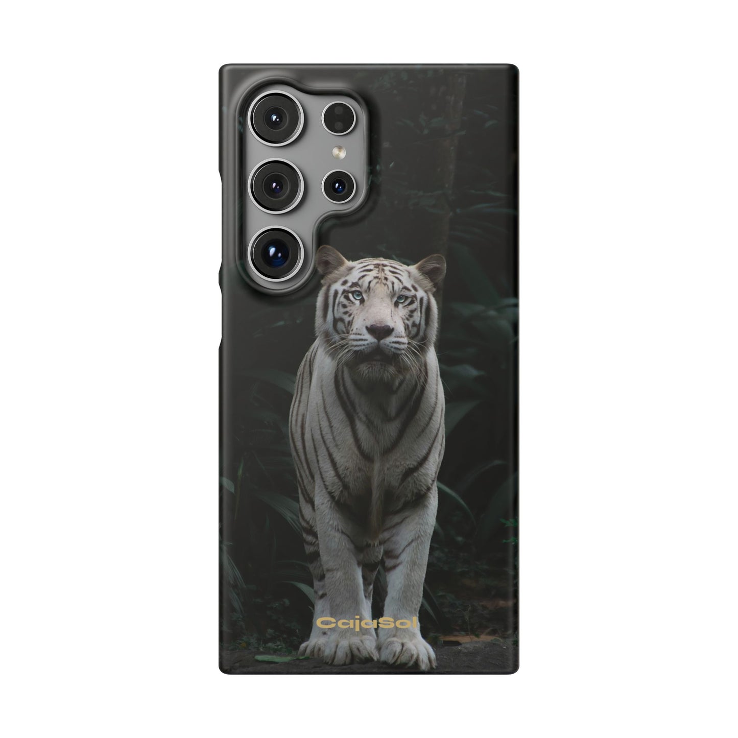 Majestic White Tiger Cajasol - Elegant & Protective for Wildlife Lovers
