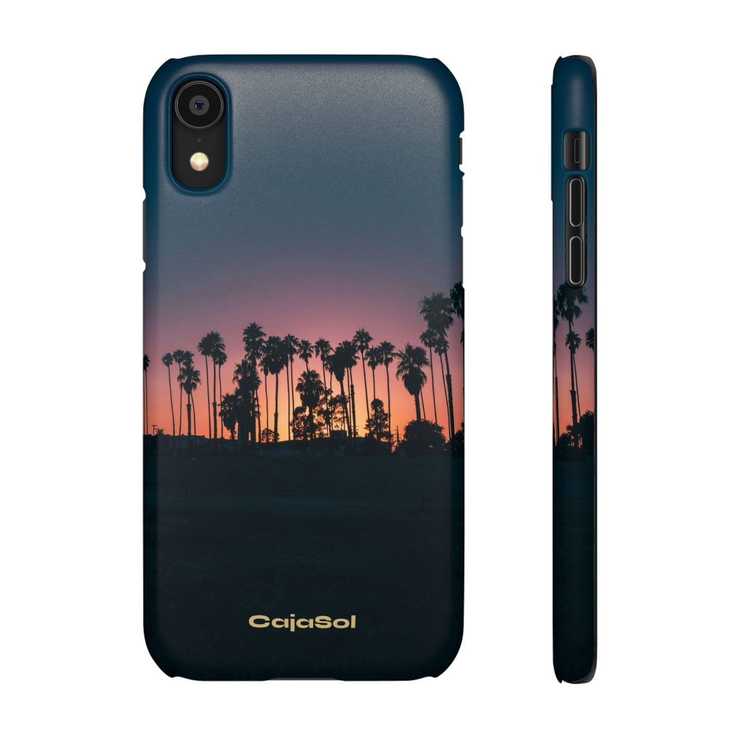 Tropical Sunset Cajasol - Vibrant Palm Tree