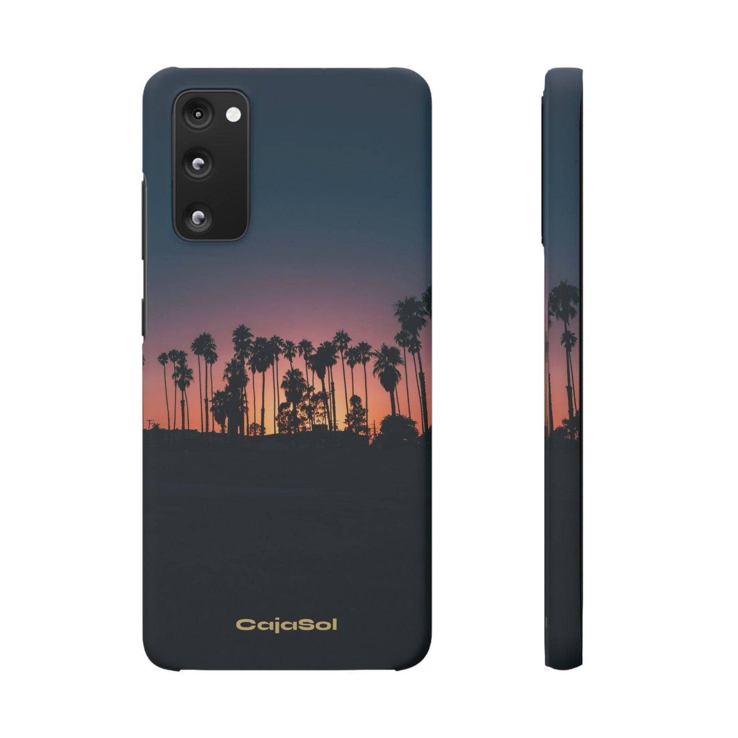 Tropical Sunset Cajasol - Vibrant Palm Tree