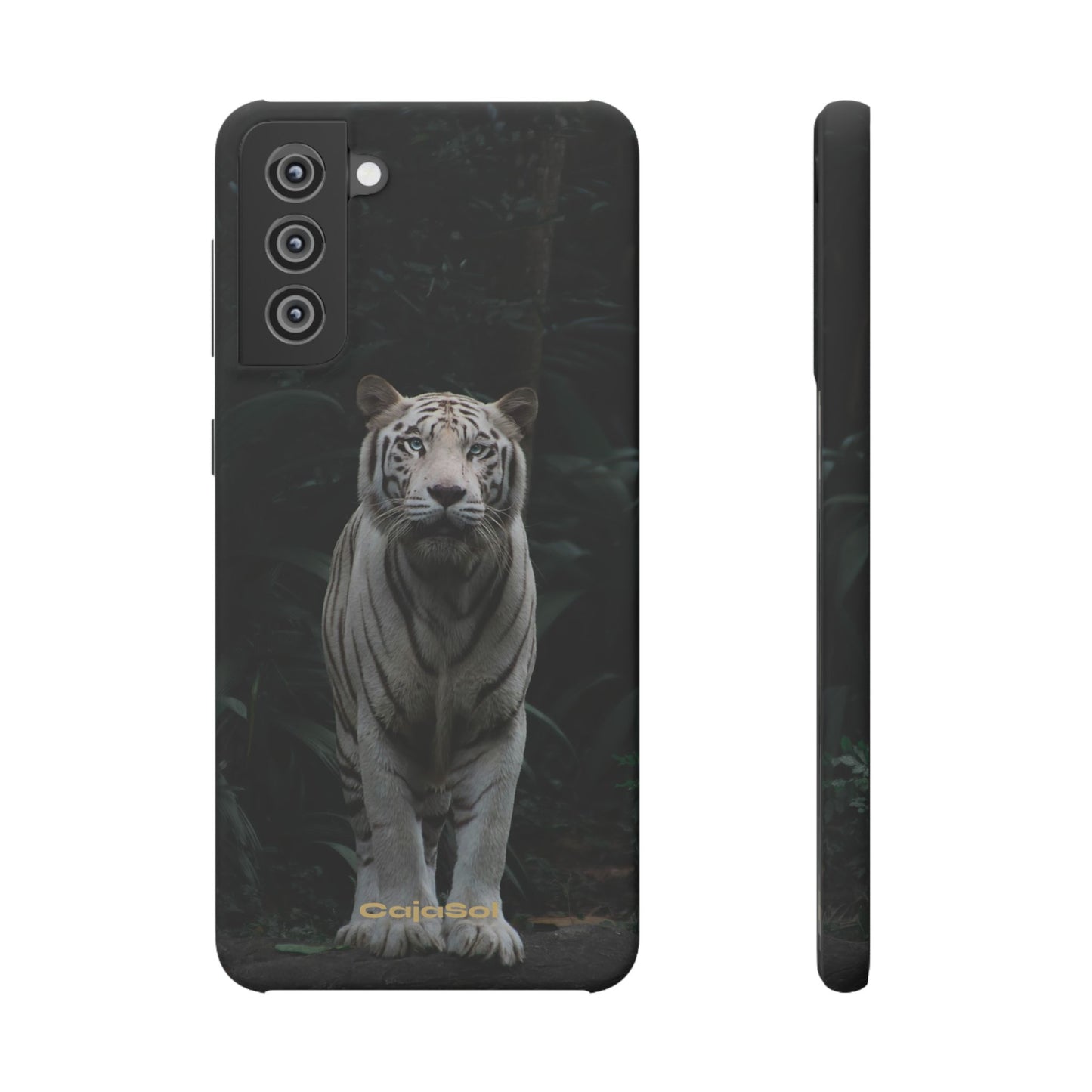 Majestic White Tiger Cajasol - Elegant & Protective for Wildlife Lovers