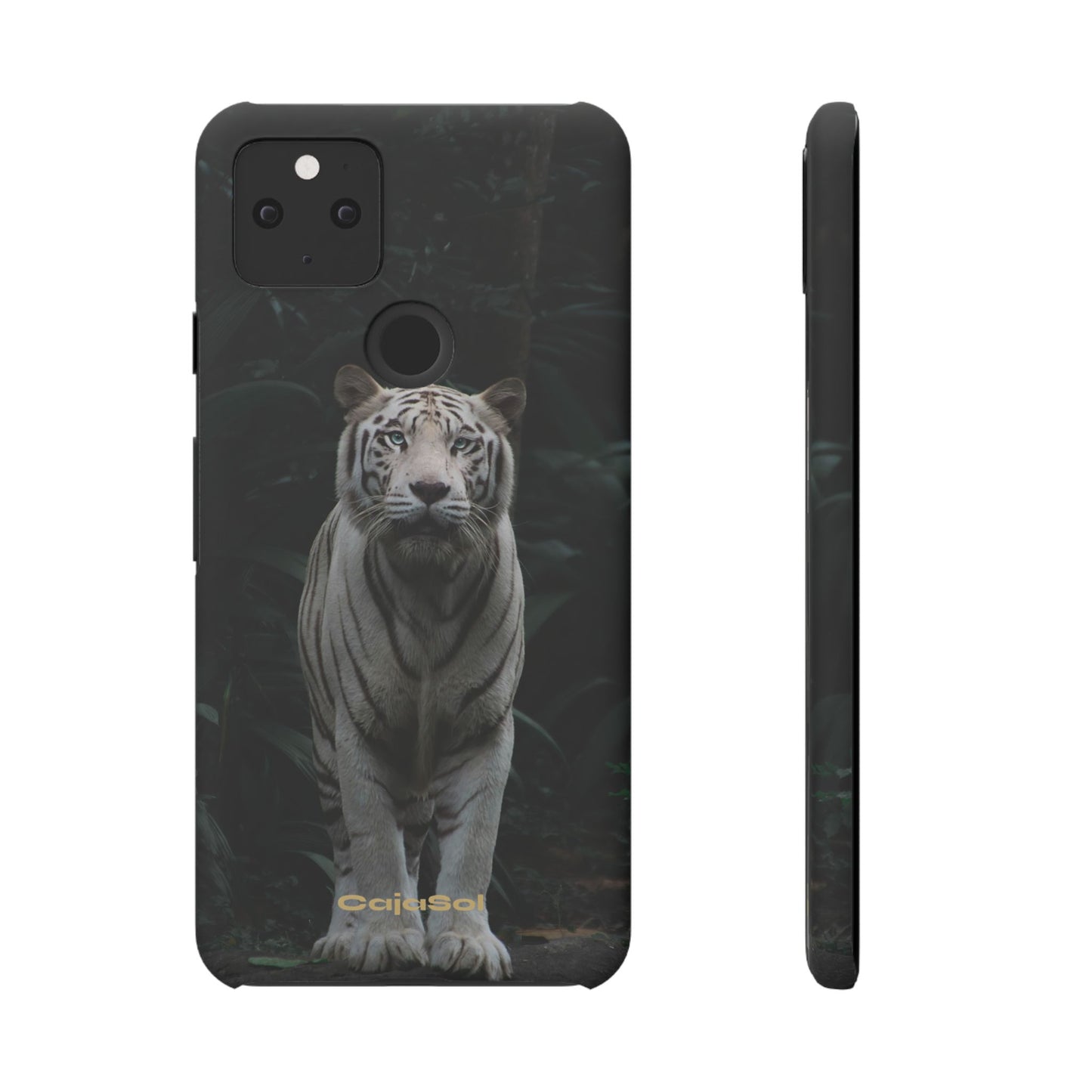 Majestic White Tiger Cajasol - Elegant & Protective for Wildlife Lovers