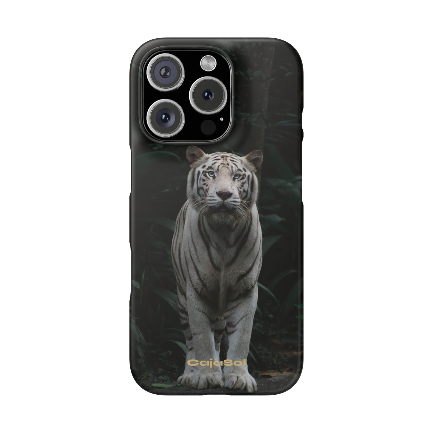Majestic White Tiger Cajasol - Elegant & Protective for Wildlife Lovers