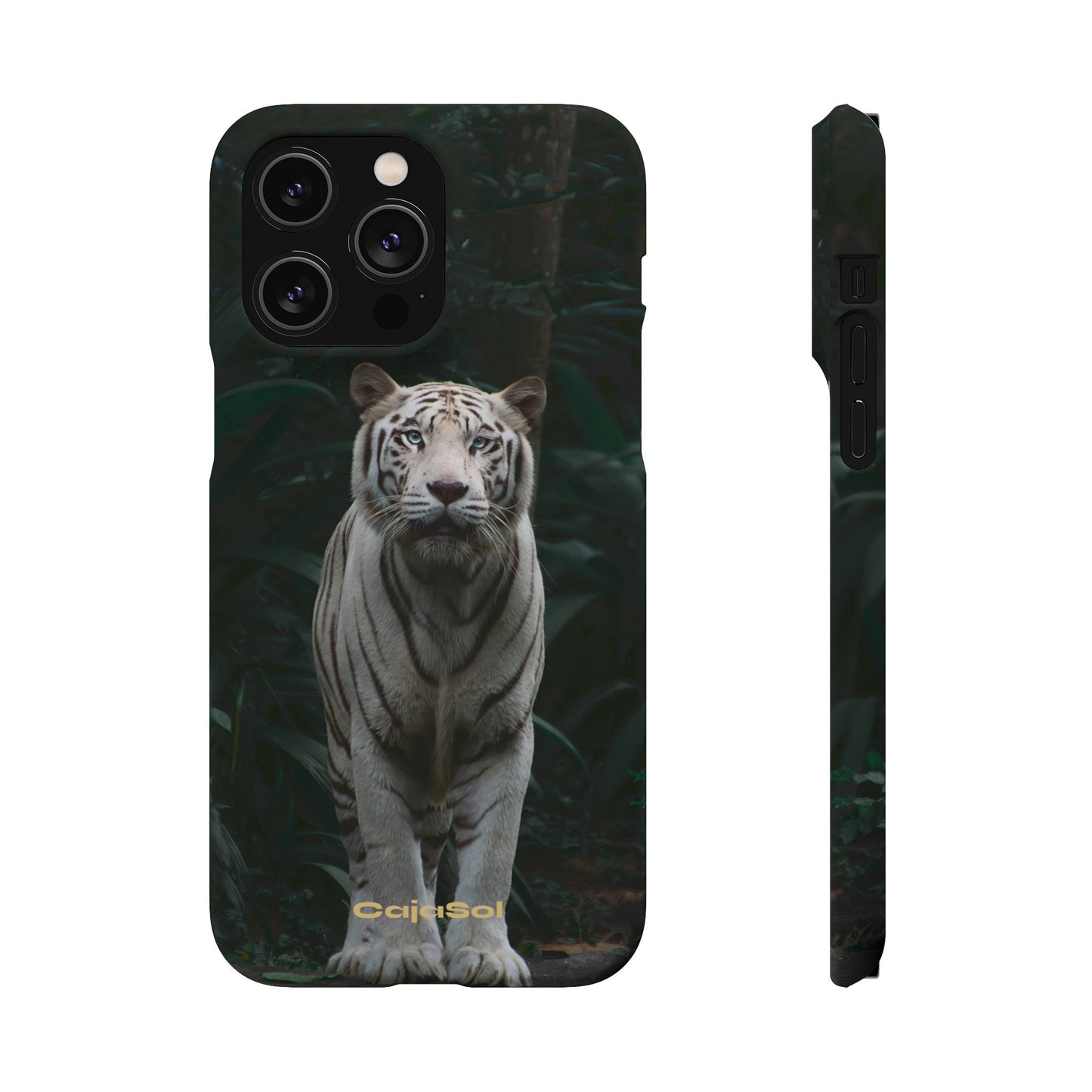 Majestic White Tiger Cajasol - Elegant & Protective for Wildlife Lovers