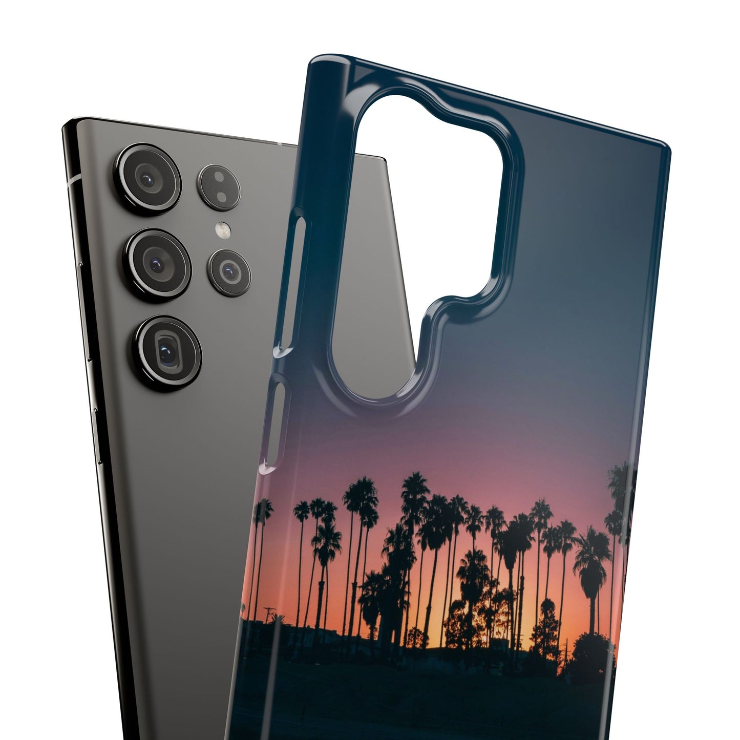 Tropical Sunset Cajasol - Vibrant Palm Tree