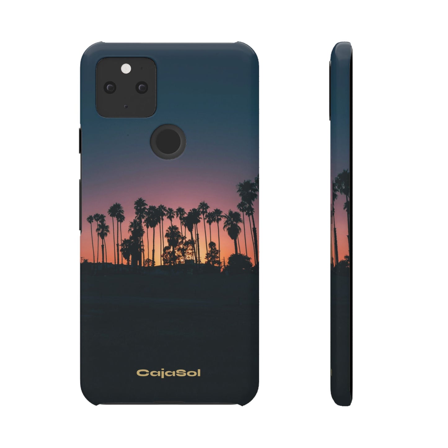 Tropical Sunset Cajasol - Vibrant Palm Tree