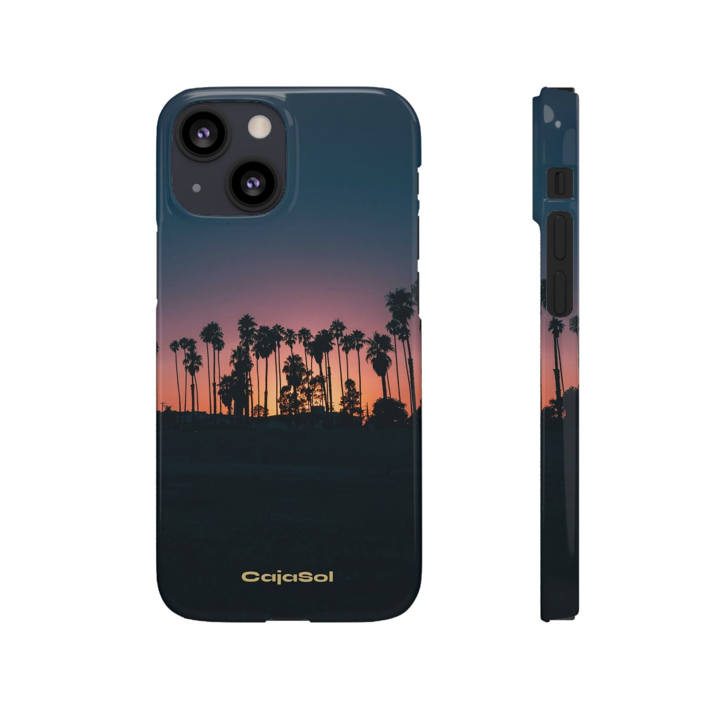 Tropical Sunset Cajasol - Vibrant Palm Tree