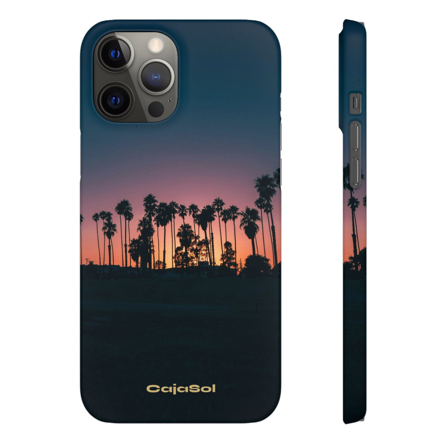 Tropical Sunset Cajasol - Vibrant Palm Tree