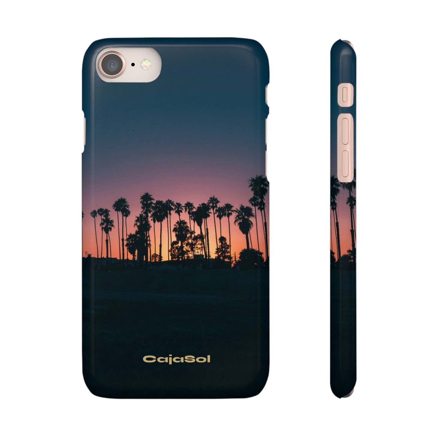 Tropical Sunset Cajasol - Vibrant Palm Tree