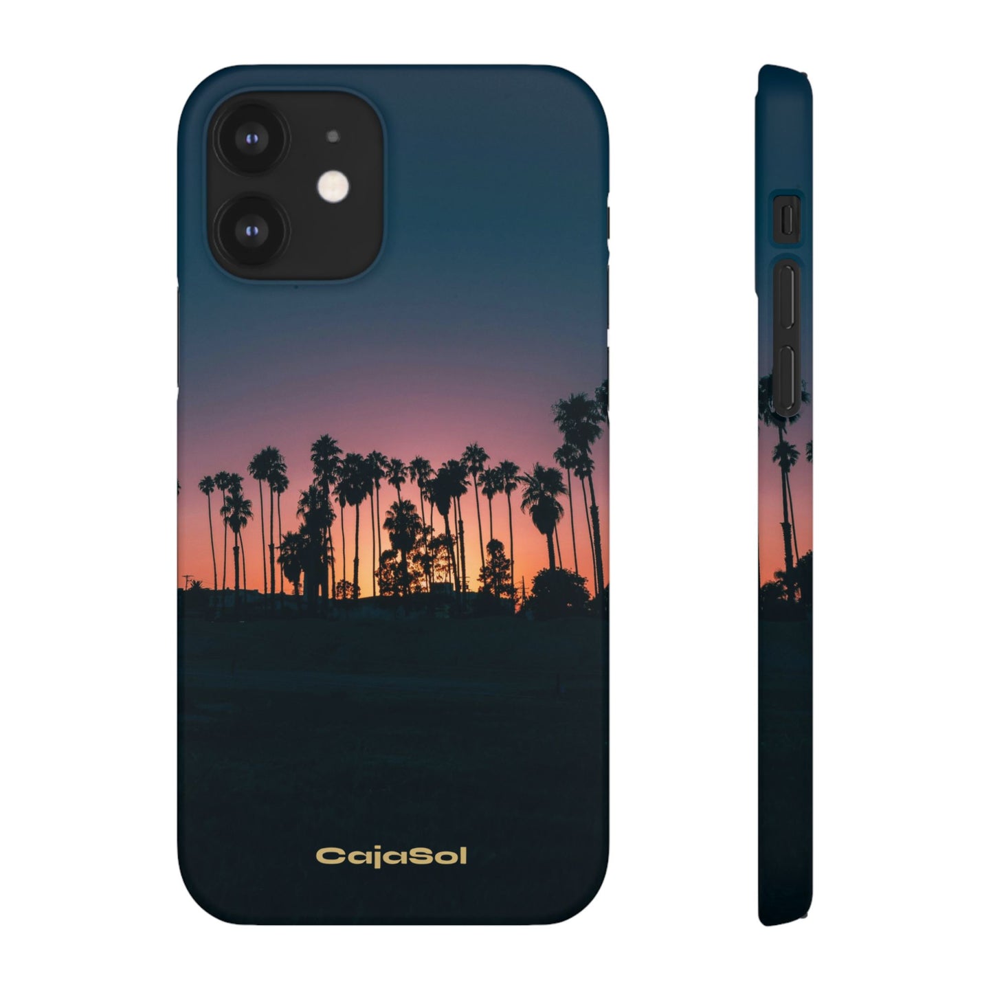 Tropical Sunset Cajasol - Vibrant Palm Tree