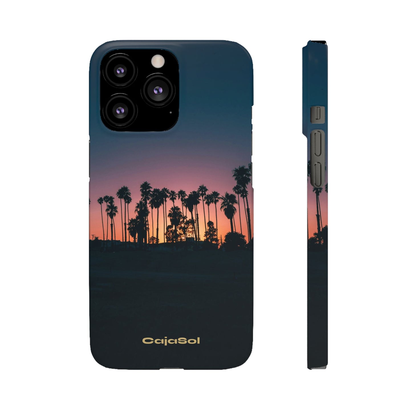 Tropical Sunset Cajasol - Vibrant Palm Tree