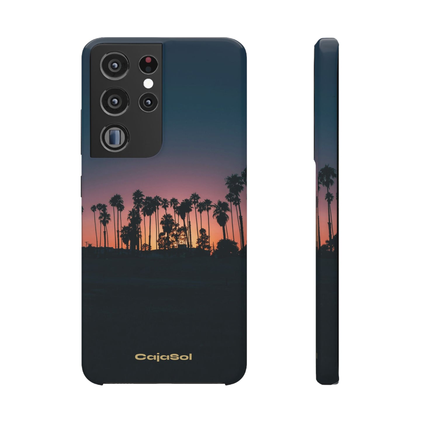 Tropical Sunset Cajasol - Vibrant Palm Tree