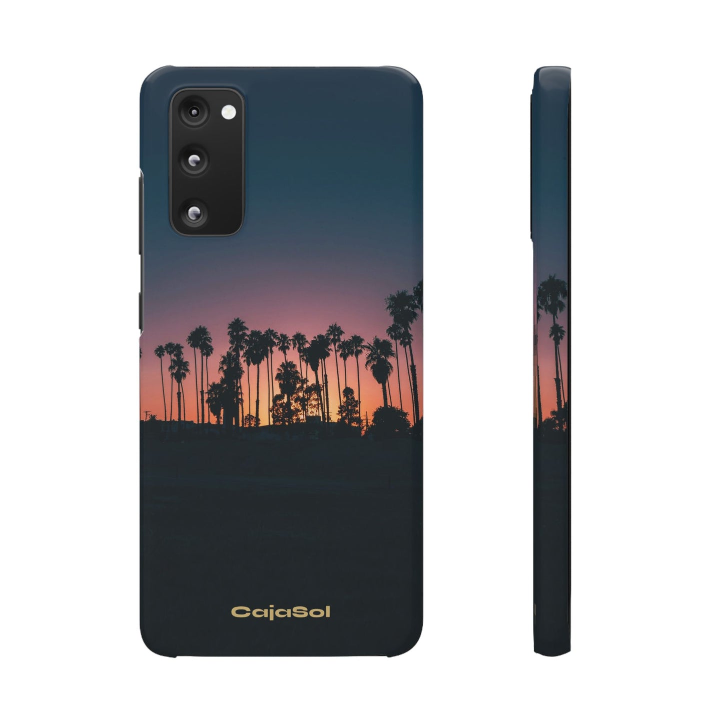 Tropical Sunset Cajasol - Vibrant Palm Tree