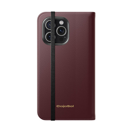 Deep Burgundy Cajasol Luxe - Luxury Protection for Your Phone