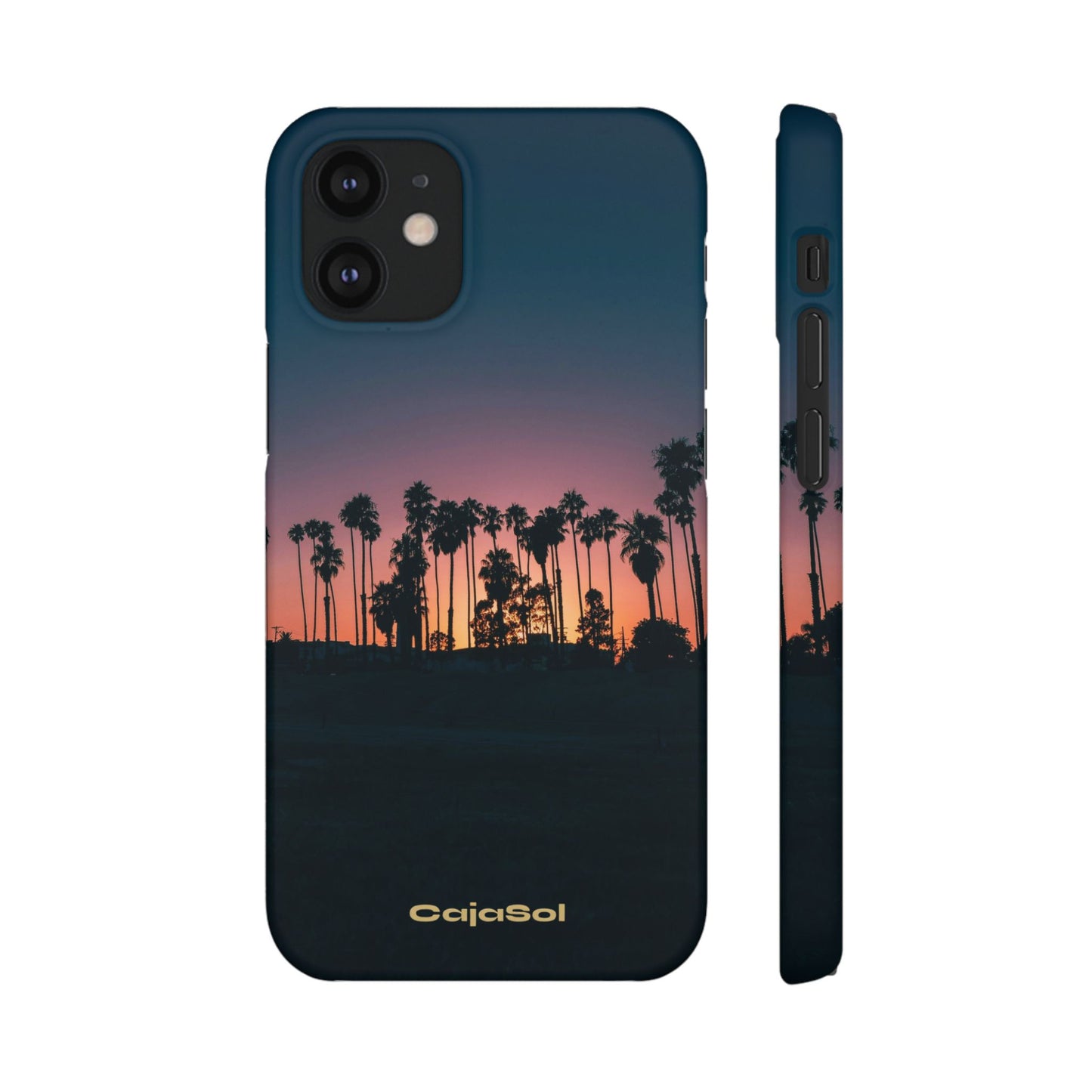 Tropical Sunset Cajasol - Vibrant Palm Tree