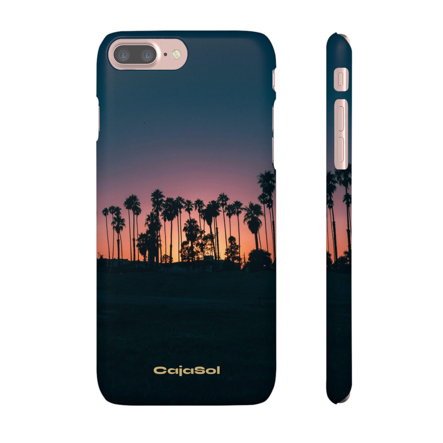 Tropical Sunset Cajasol - Vibrant Palm Tree