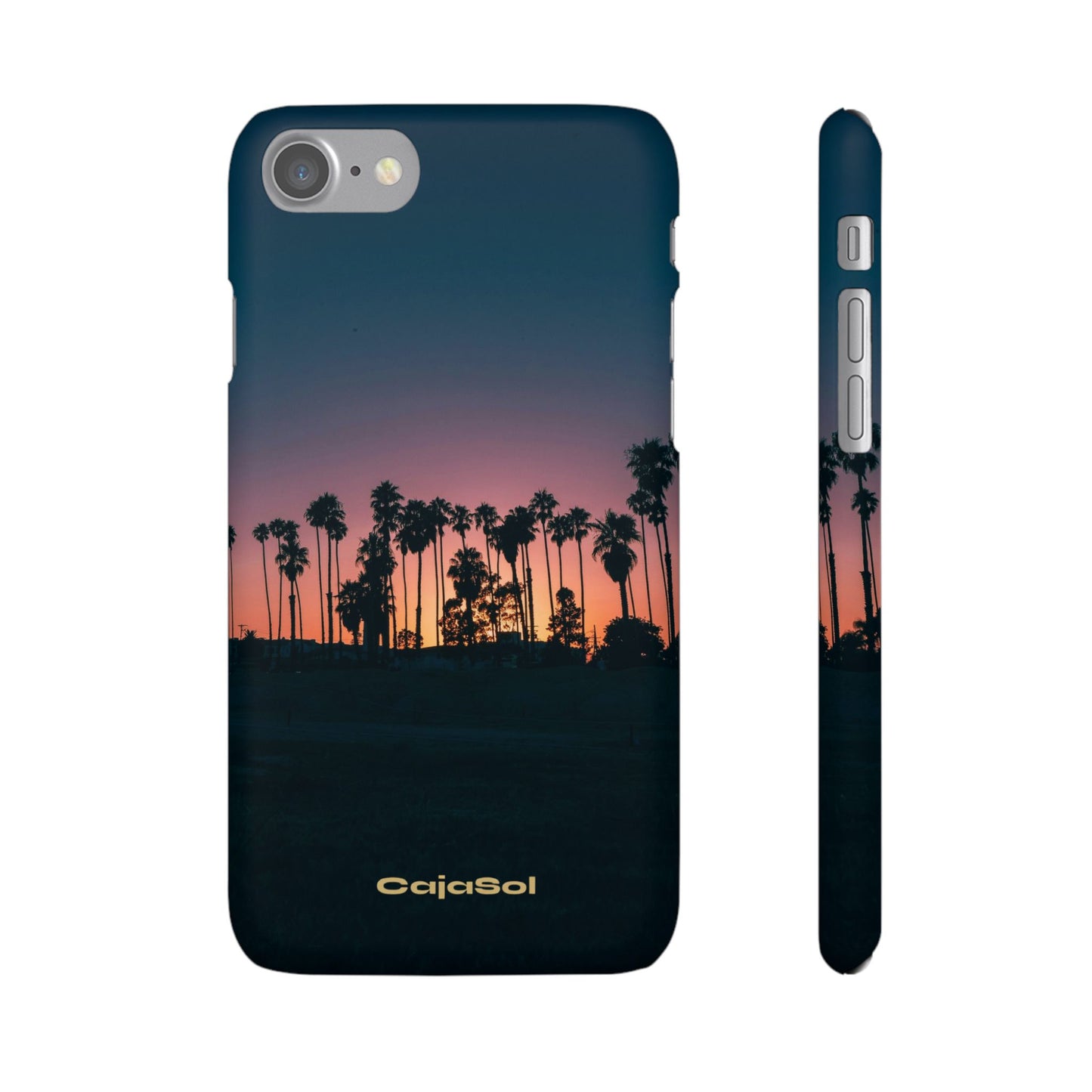 Tropical Sunset Cajasol - Vibrant Palm Tree