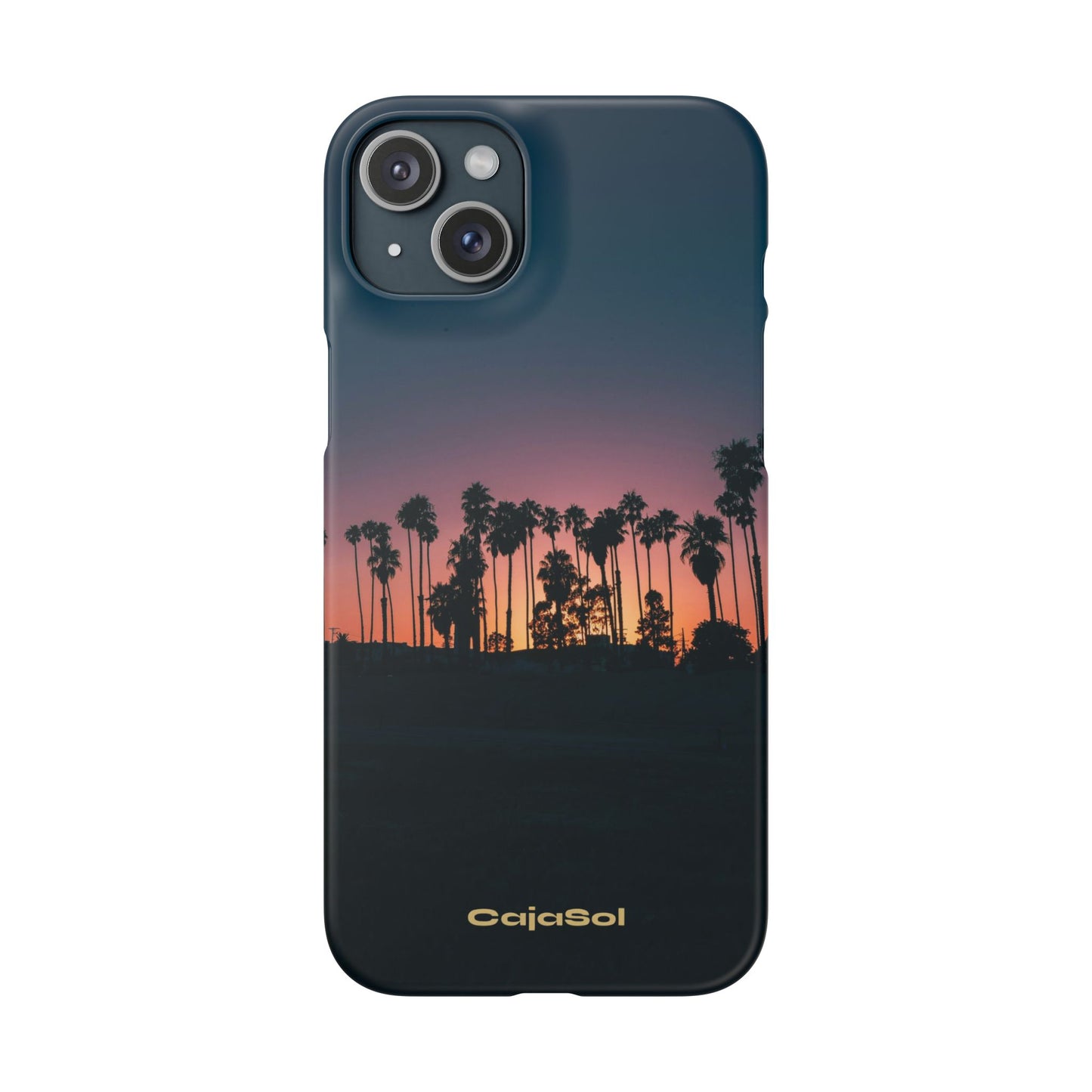 Tropical Sunset Cajasol - Vibrant Palm Tree