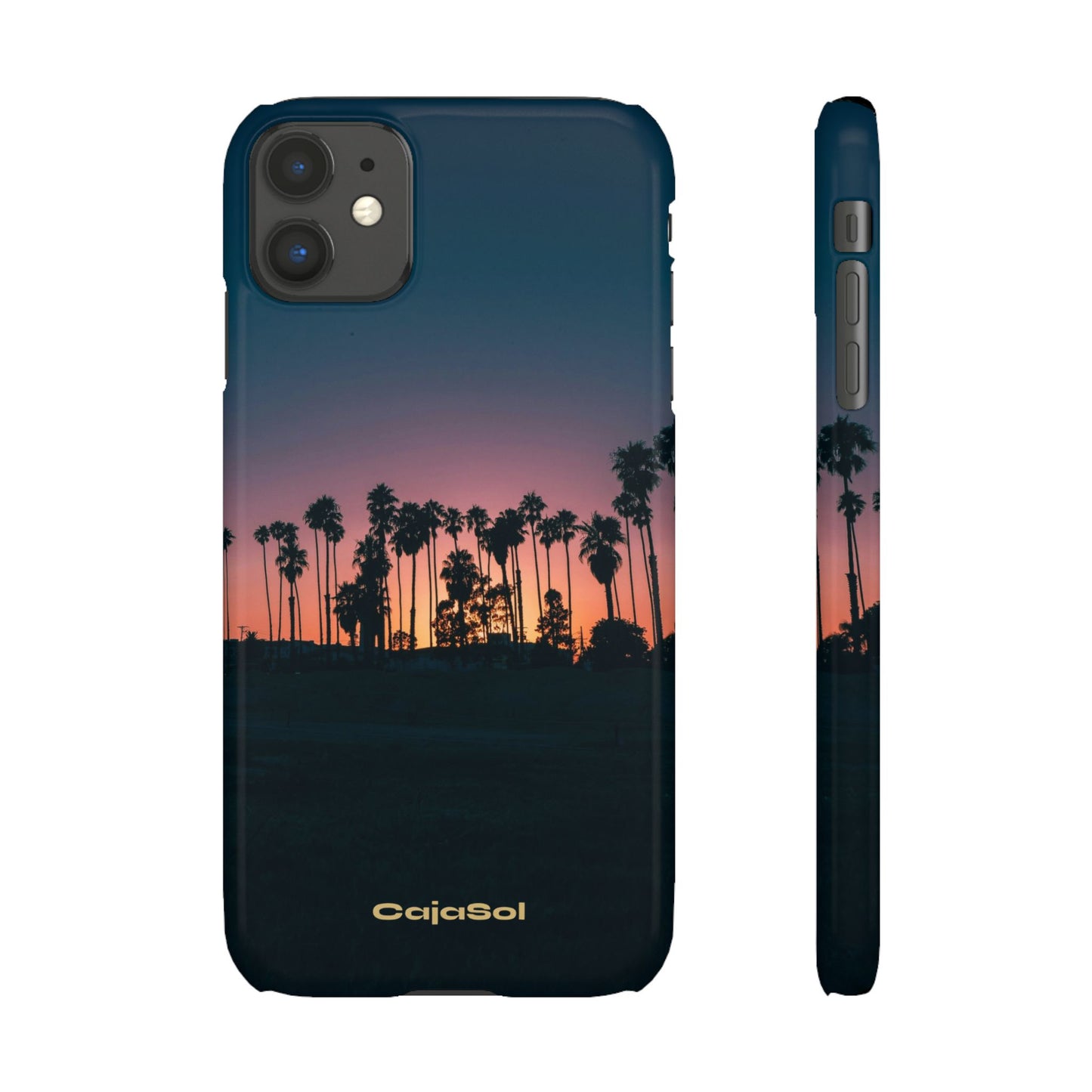 Tropical Sunset Cajasol - Vibrant Palm Tree