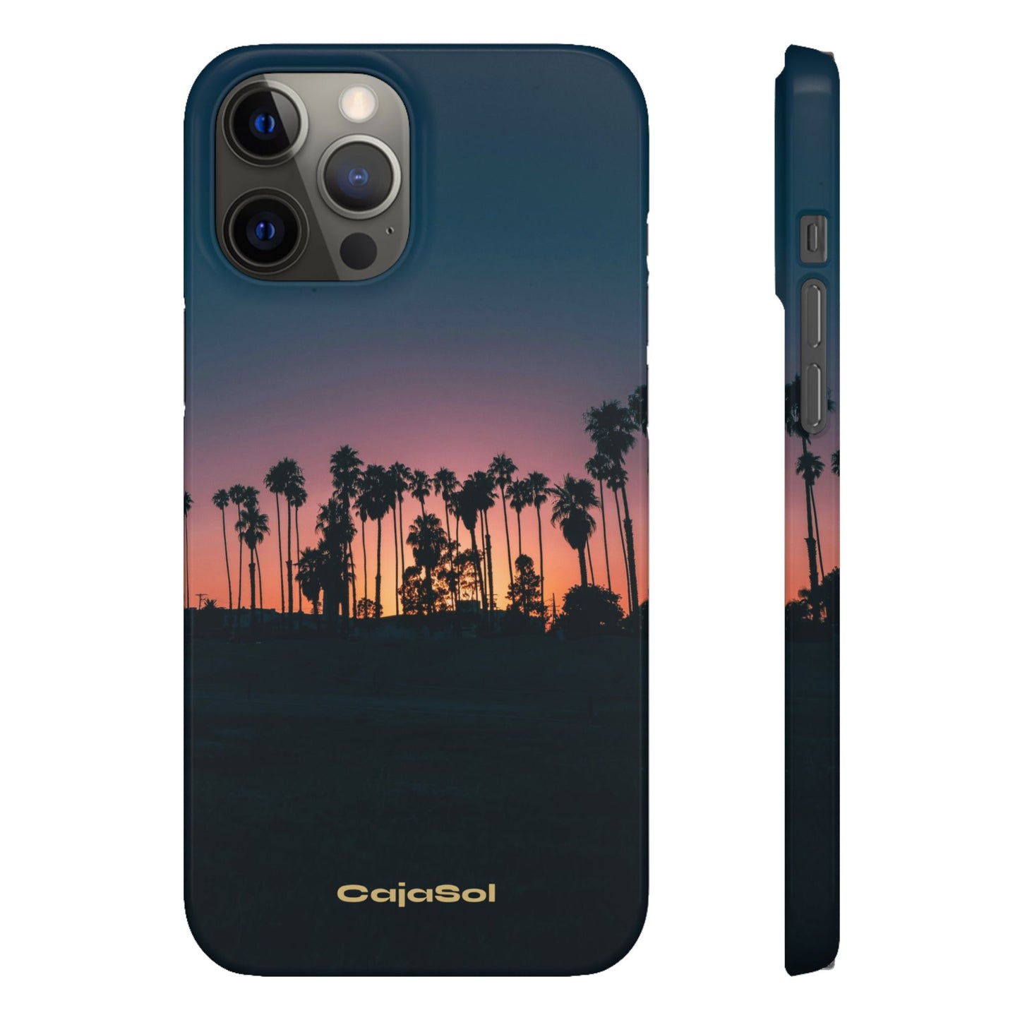 Tropical Sunset Cajasol - Vibrant Palm Tree