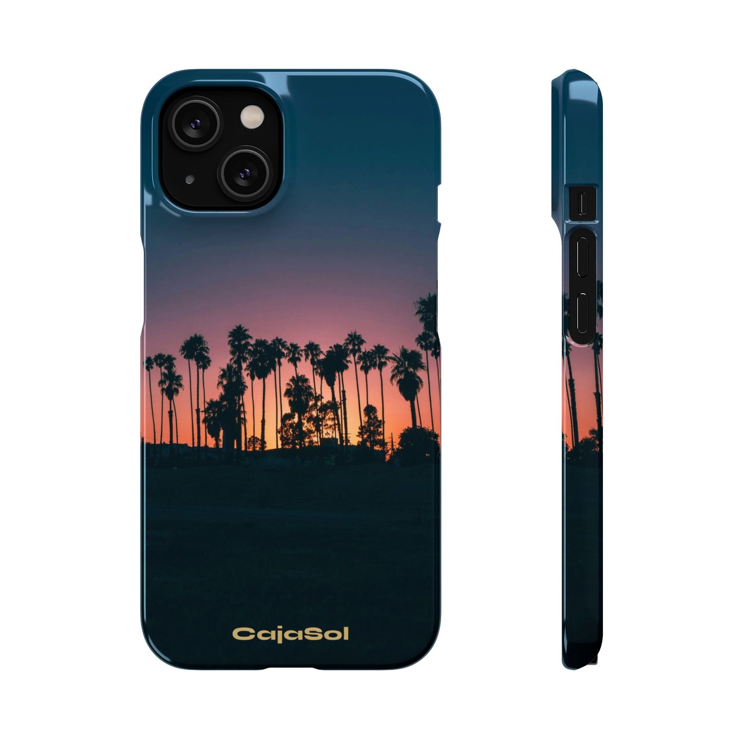 Tropical Sunset Cajasol - Vibrant Palm Tree