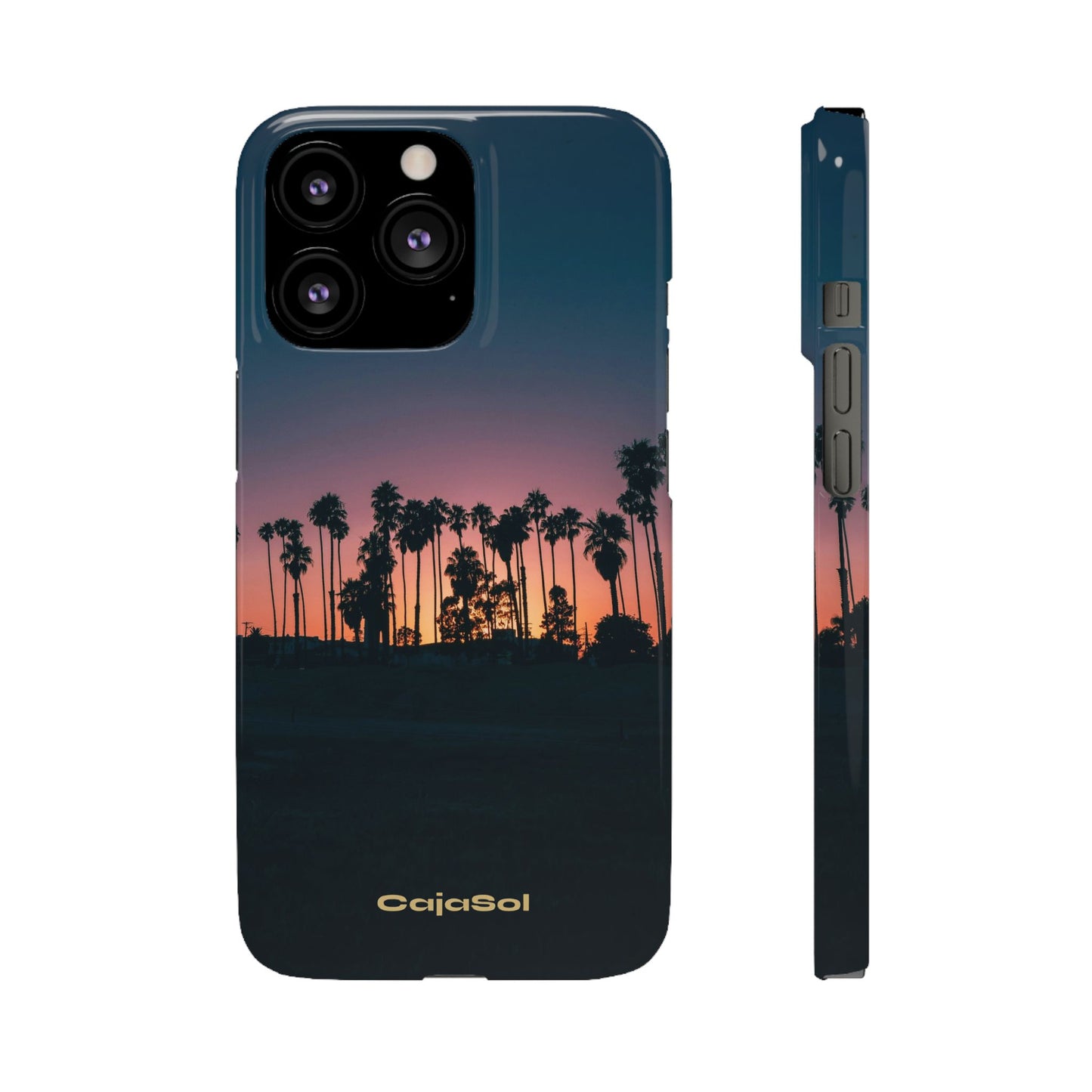 Tropical Sunset Cajasol - Vibrant Palm Tree