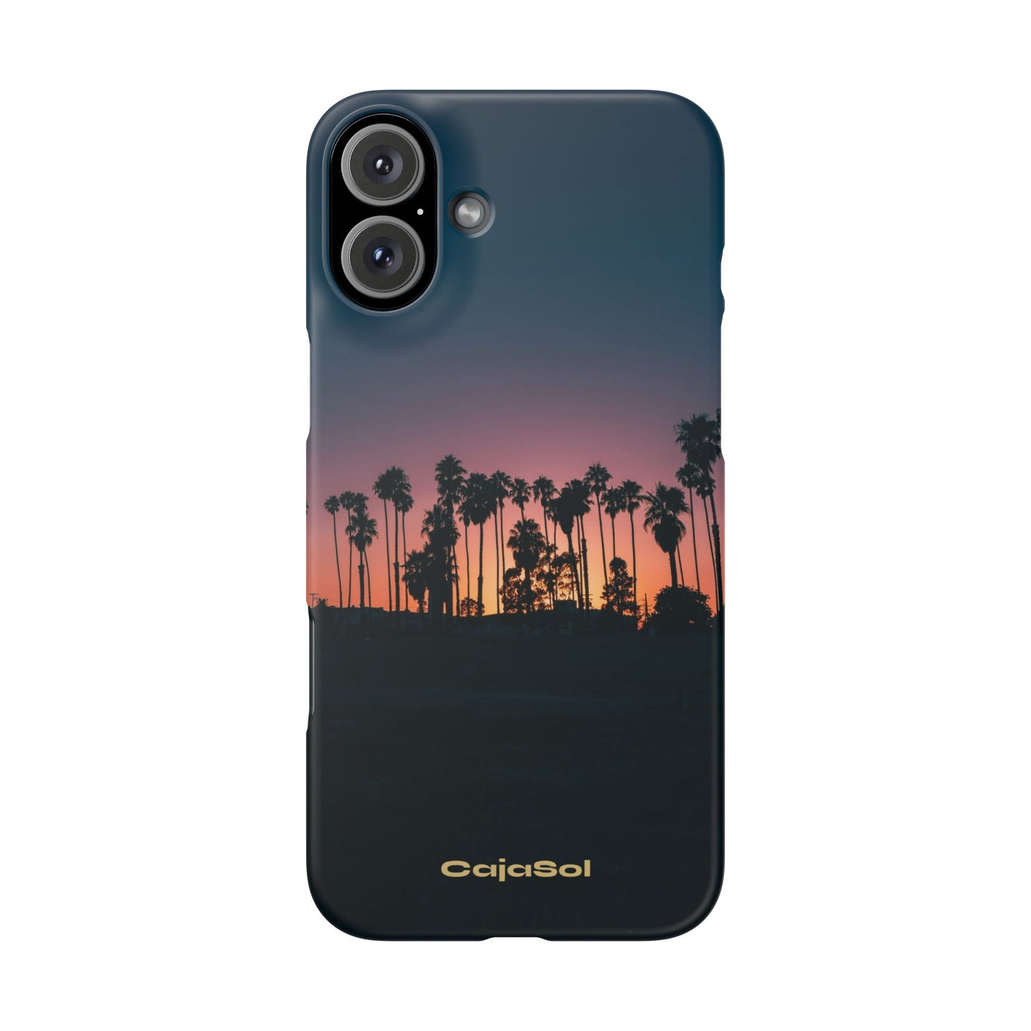 Tropical Sunset Cajasol - Vibrant Palm Tree