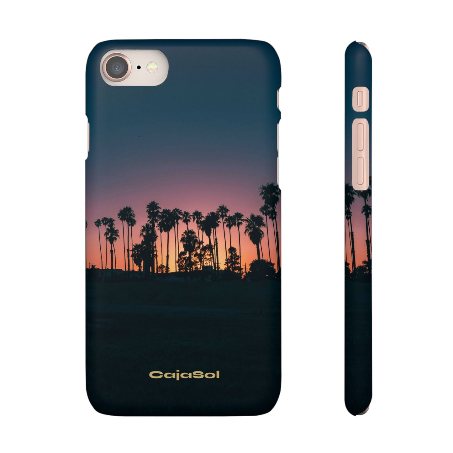 Tropical Sunset Cajasol - Vibrant Palm Tree