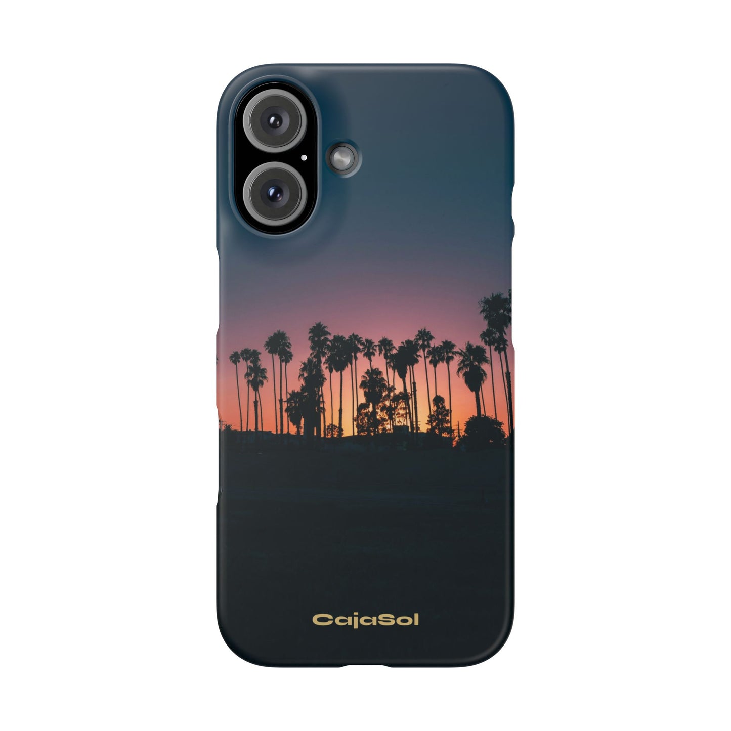 Tropical Sunset Cajasol - Vibrant Palm Tree