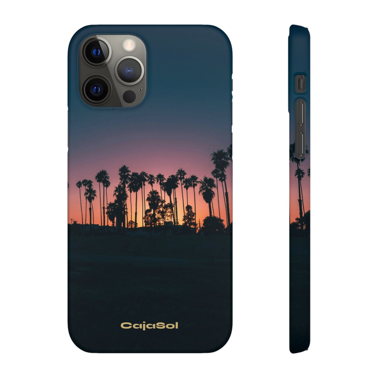 Tropical Sunset Cajasol - Vibrant Palm Tree