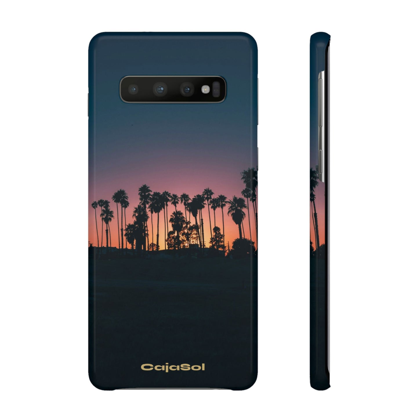 Tropical Sunset Cajasol - Vibrant Palm Tree