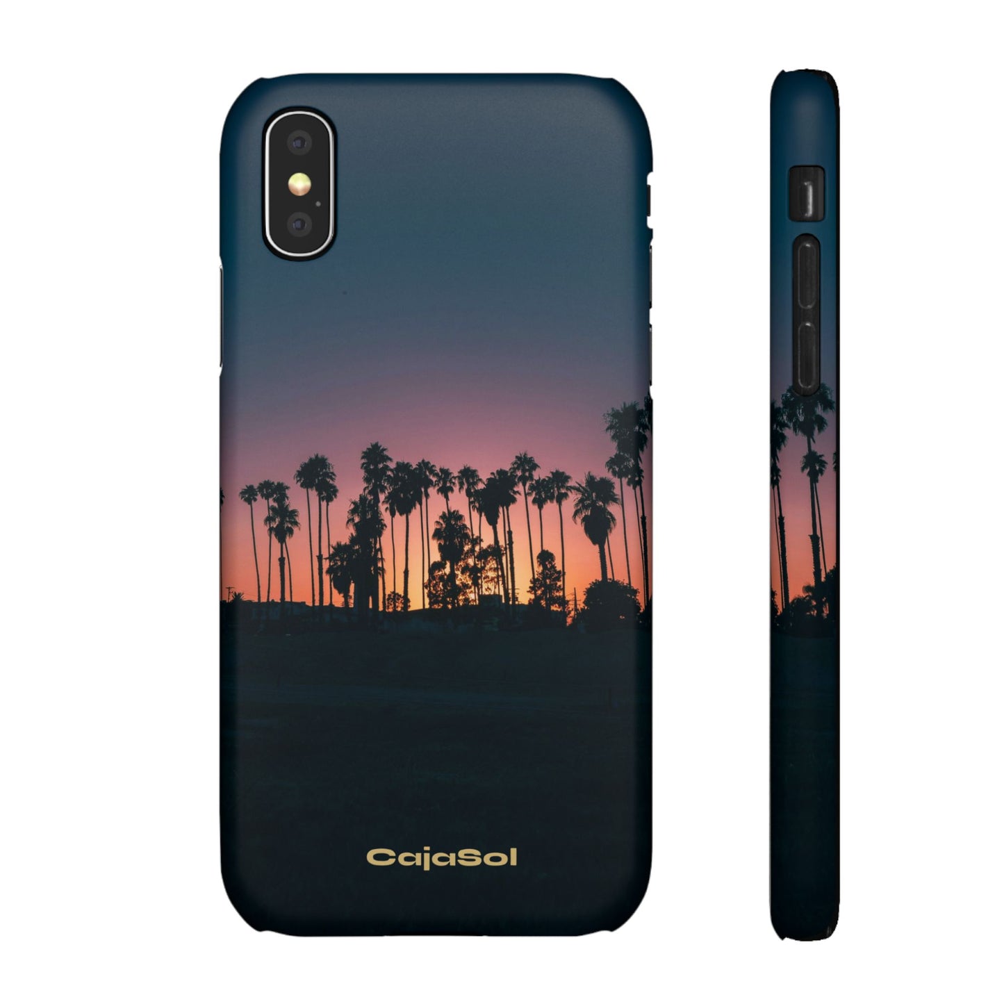 Tropical Sunset Cajasol - Vibrant Palm Tree