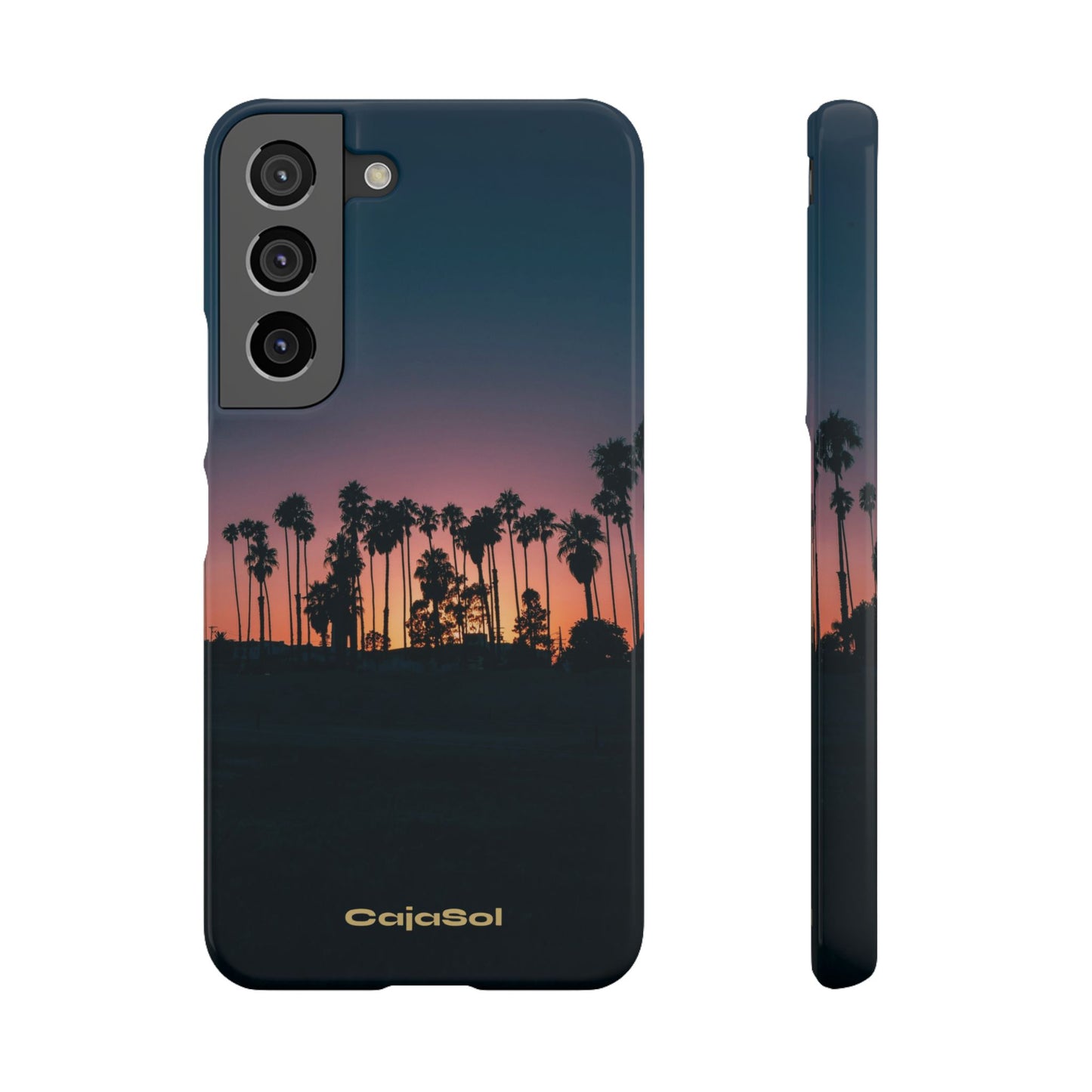 Tropical Sunset Cajasol - Vibrant Palm Tree