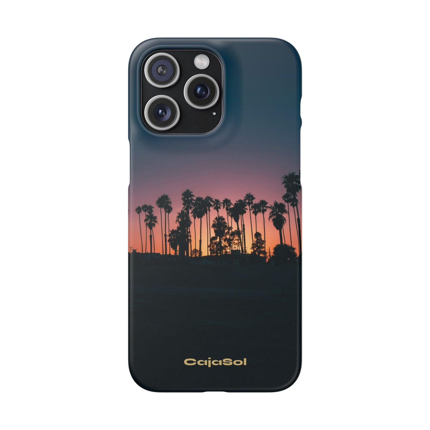 Tropical Sunset Cajasol - Vibrant Palm Tree