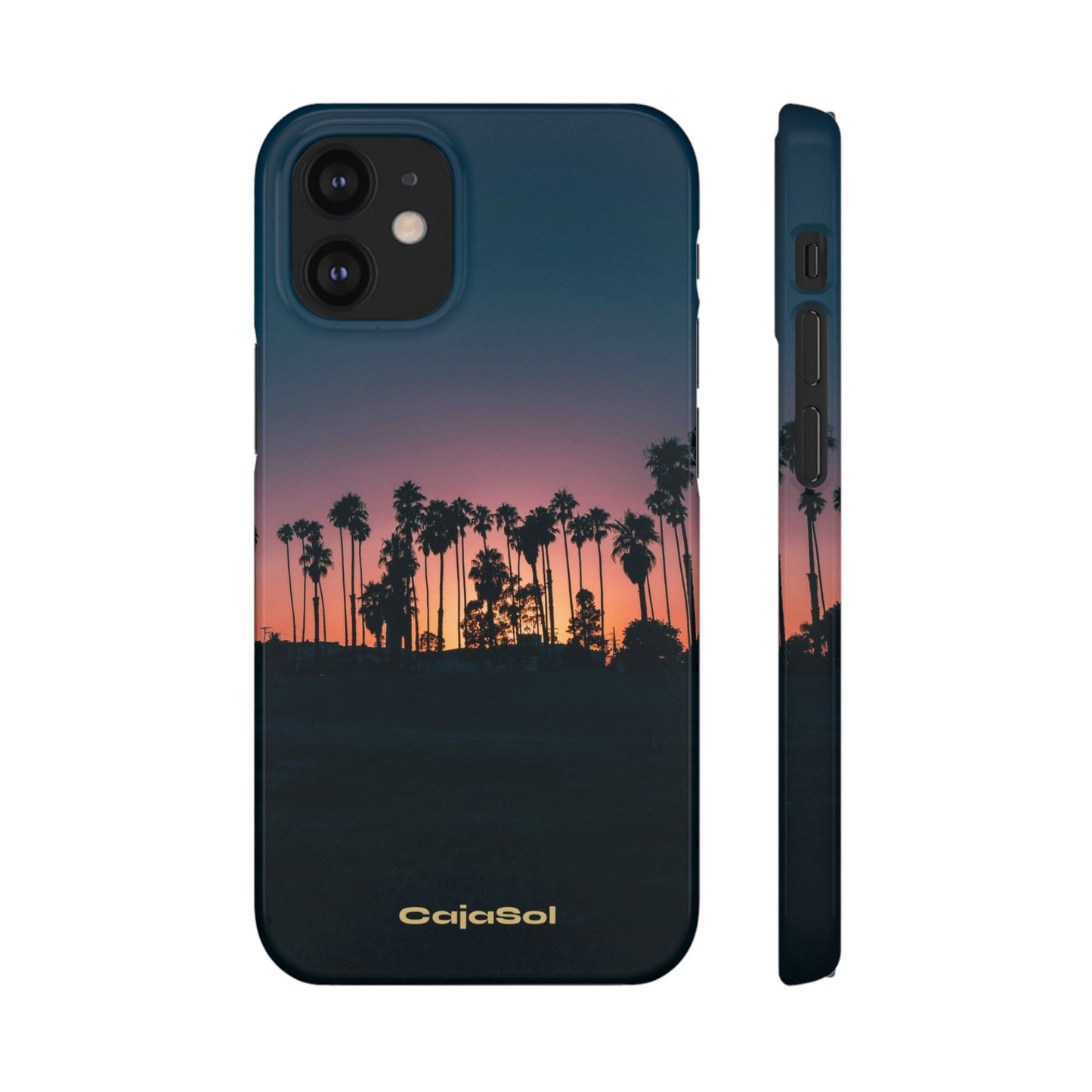 Tropical Sunset Cajasol - Vibrant Palm Tree