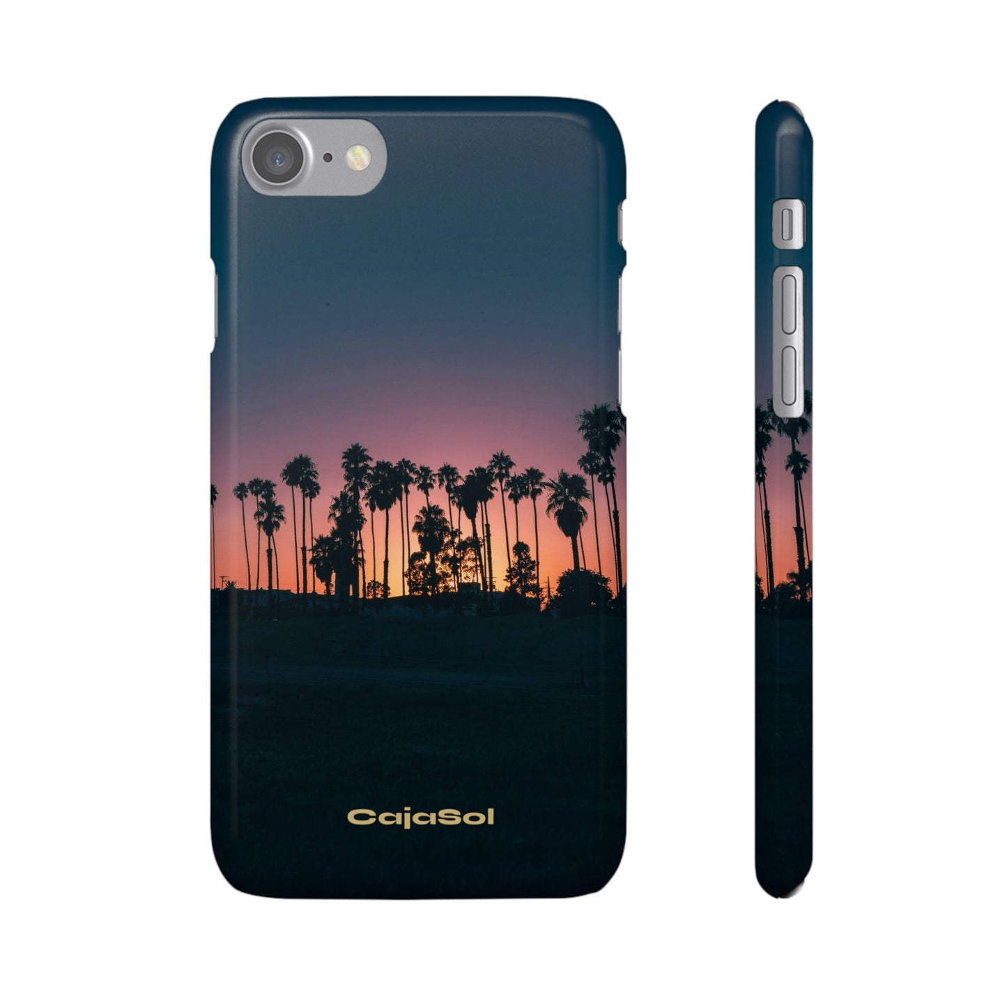 Tropical Sunset Cajasol - Vibrant Palm Tree