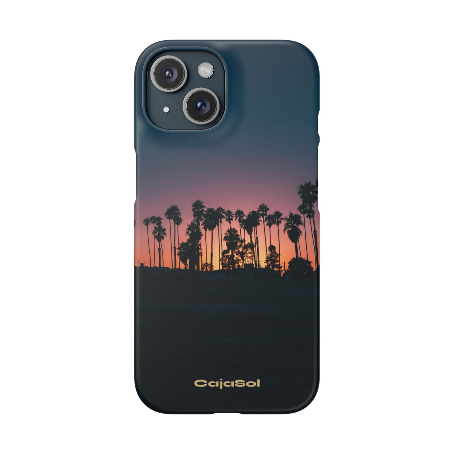 Tropical Sunset Cajasol - Vibrant Palm Tree