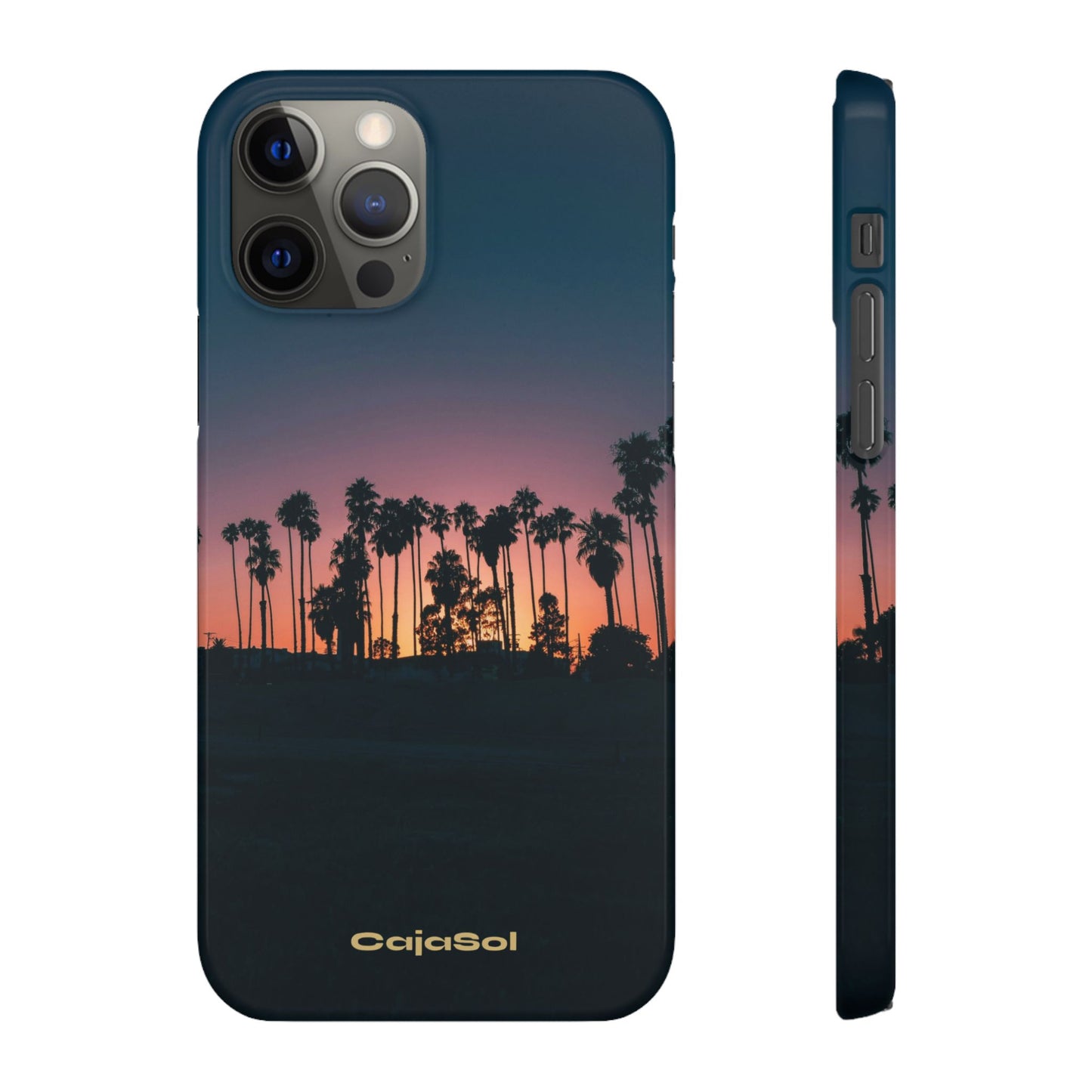 Tropical Sunset Cajasol - Vibrant Palm Tree