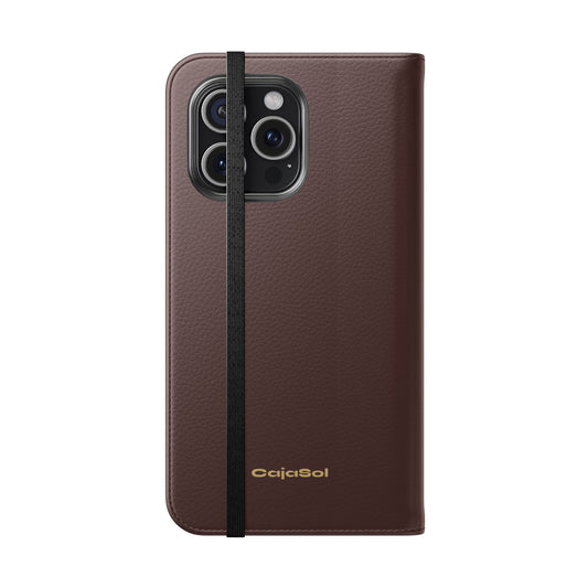 Espresso Brown Cajasol Luxe - Luxury Protection for Your Phone