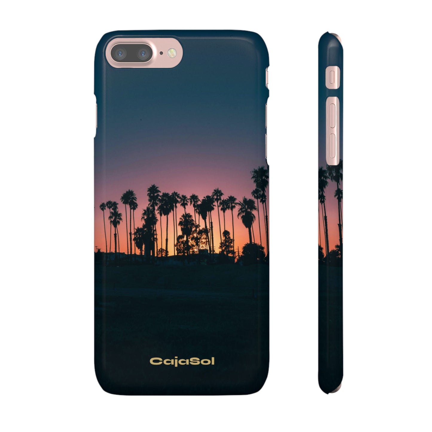 Tropical Sunset Cajasol - Vibrant Palm Tree