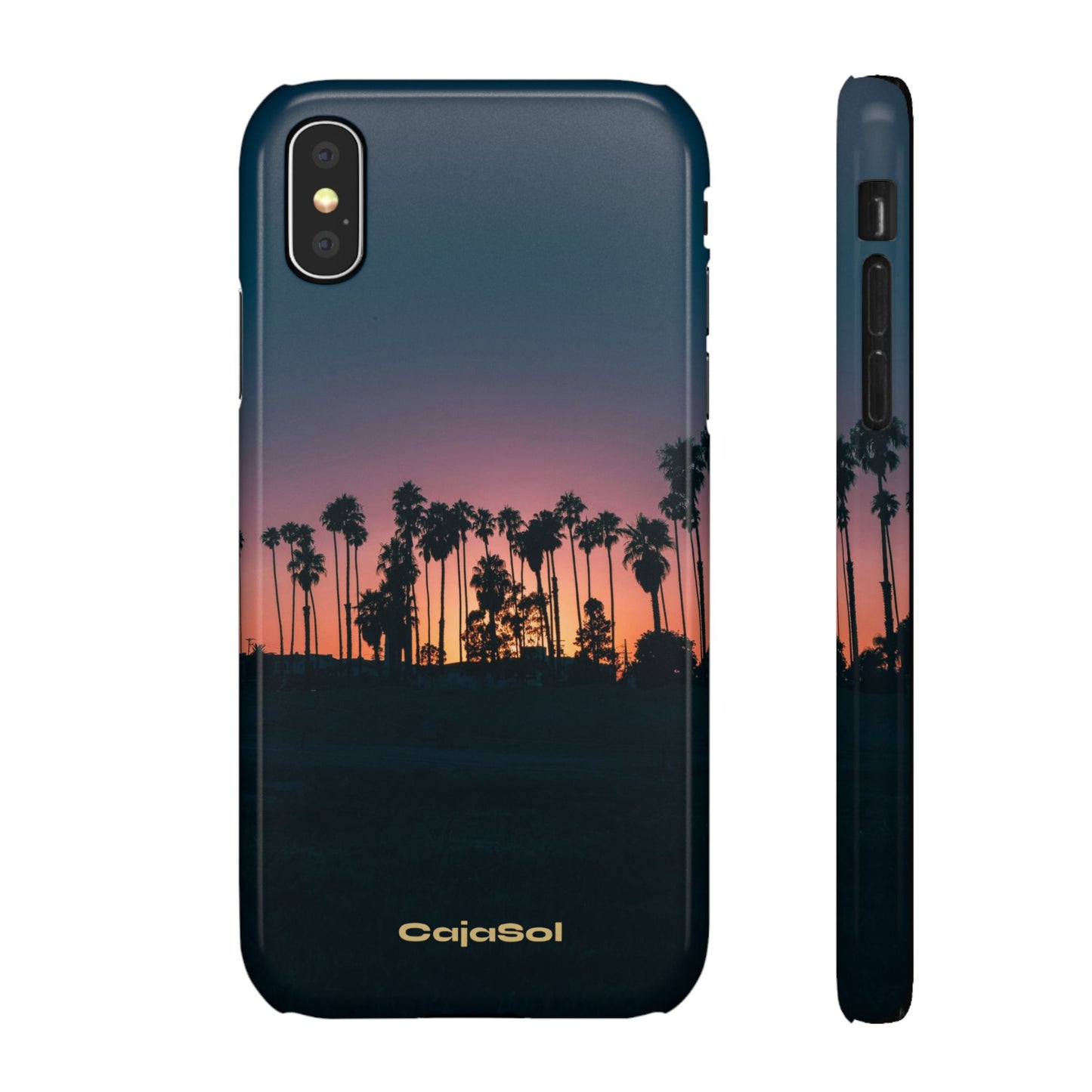 Tropical Sunset Cajasol - Vibrant Palm Tree