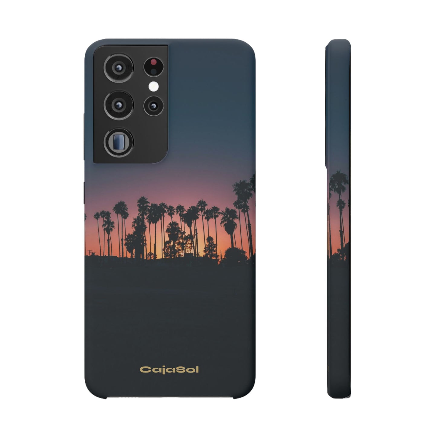 Tropical Sunset Cajasol - Vibrant Palm Tree