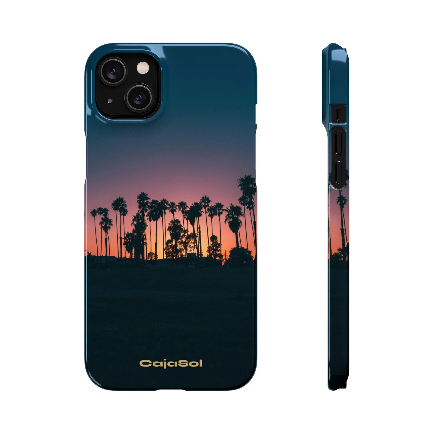 Tropical Sunset Cajasol - Vibrant Palm Tree