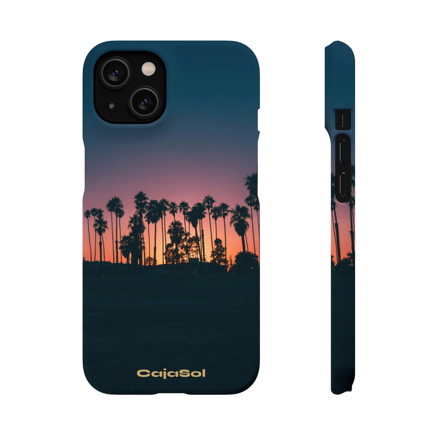 Tropical Sunset Cajasol - Vibrant Palm Tree