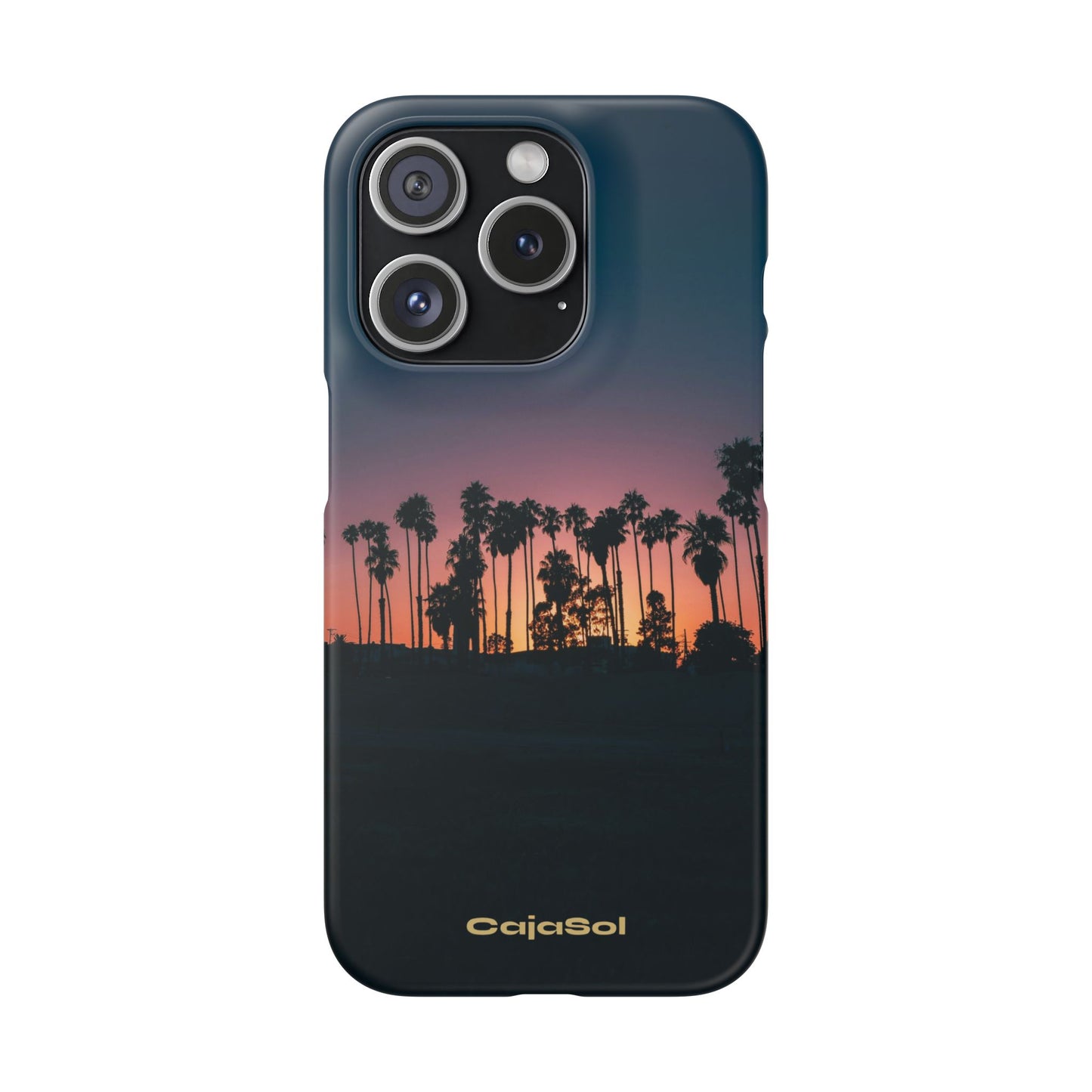 Tropical Sunset Cajasol - Vibrant Palm Tree