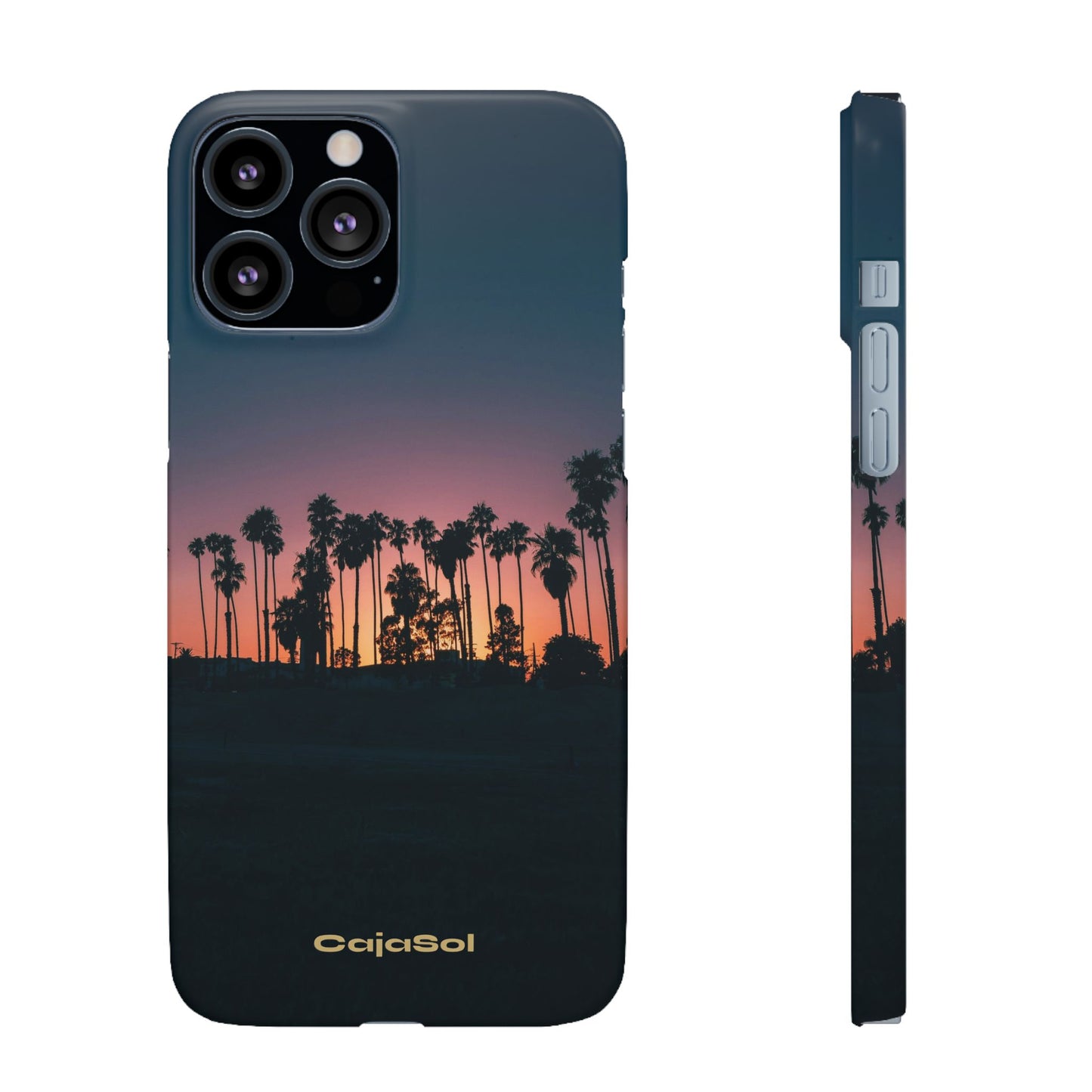 Tropical Sunset Cajasol - Vibrant Palm Tree